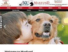Tablet Screenshot of maxfund.org